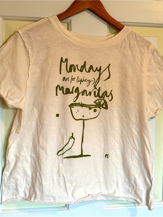 Anthropologie Tops - Anthropologie x Olivia Sewell Mondays are for (spicy) Margaritas Tshirt M